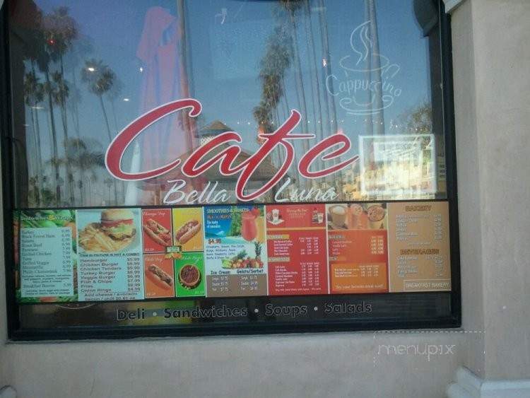 Cafe Bella Luna - Newport Beach, CA menu_pic