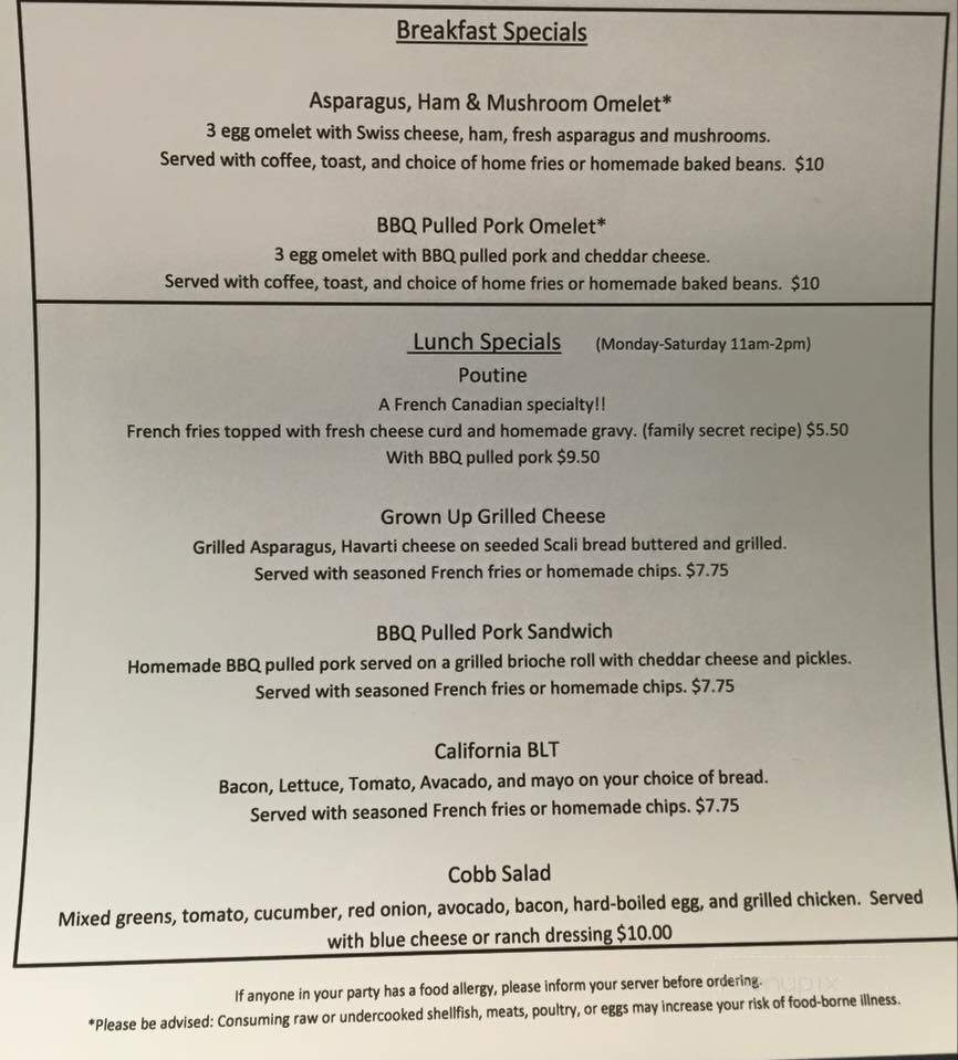 Dominic's Diner - North Andover, MA menu_pic