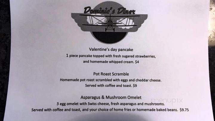 Dominic's Diner - North Andover, MA menu_pic