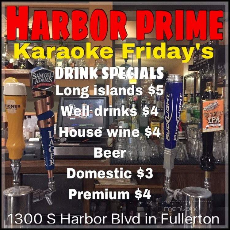 Harbor Prime - Fullerton, CA menu_pic