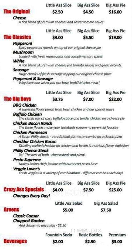 Big Ass Slices - Philadelphia, PA menu_pic