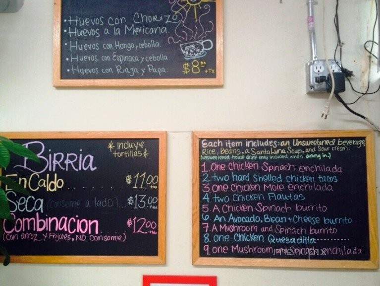 Santa Luna Restaurant - Wilmington, CA menu_pic