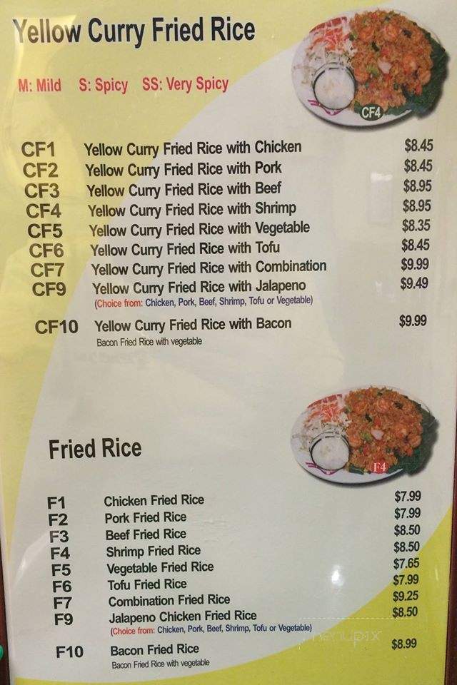 Pho Tai - Bremerton, WA menu_pic