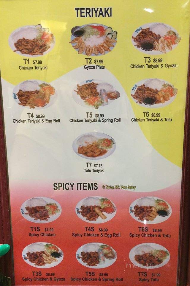 Pho Tai - Bremerton, WA menu_pic