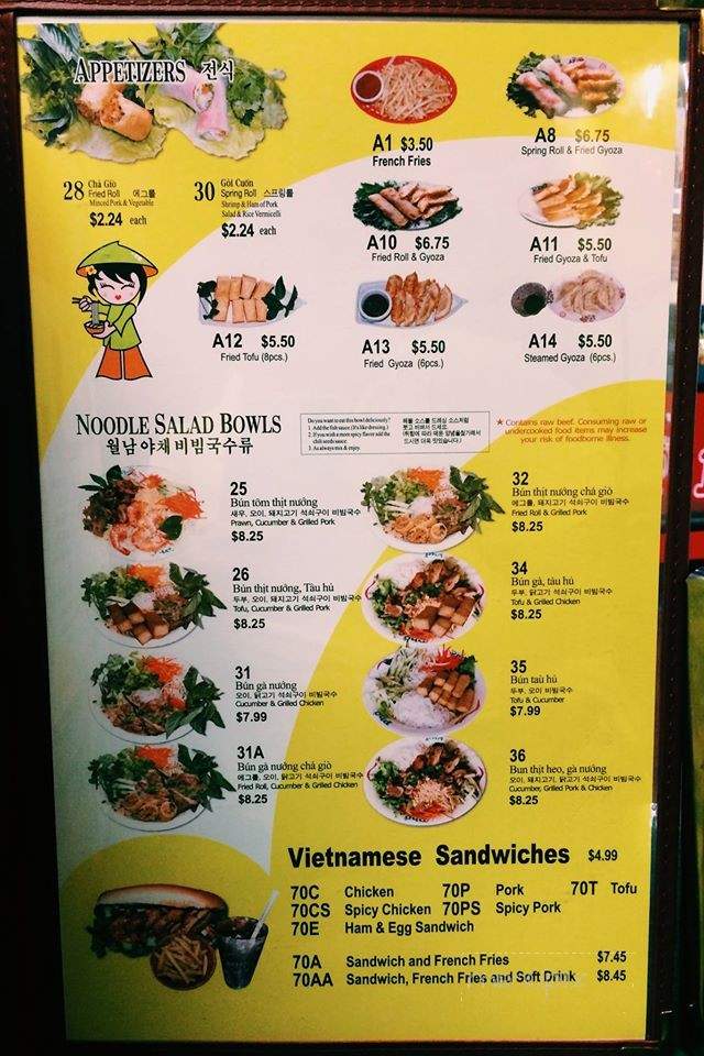 Pho Tai - Bremerton, WA menu_pic