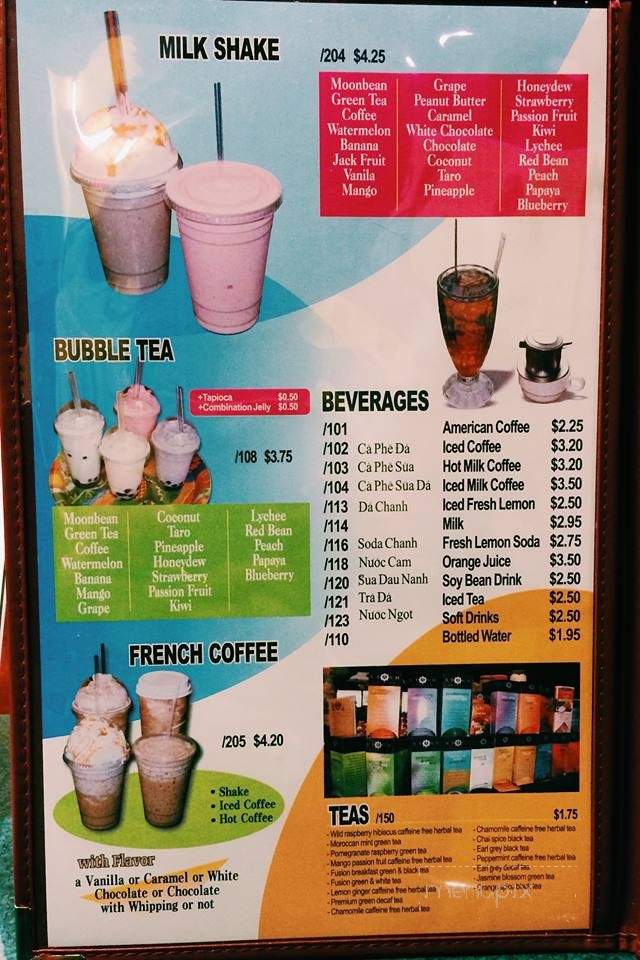Pho Tai - Bremerton, WA menu_pic