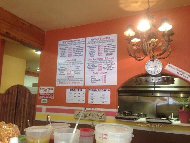 Taqueria EL chavo - Cashmere, WA menu_pic