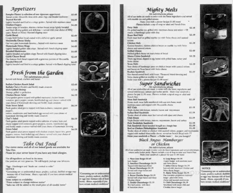 Main St. Cafe - Belleville, IL menu_pic
