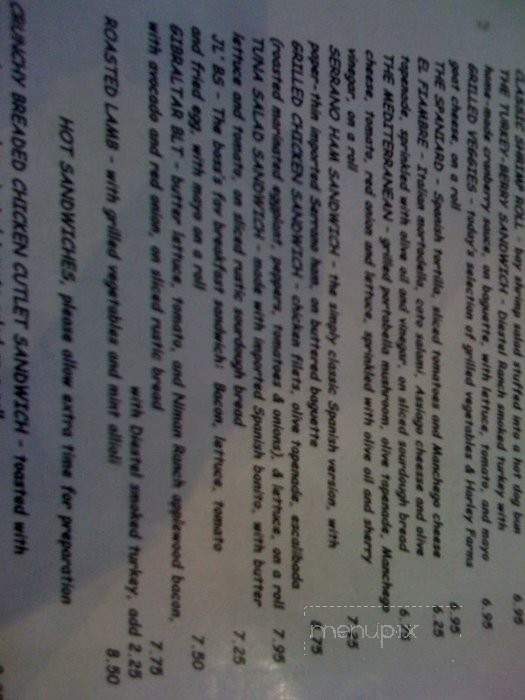 Rock of Gibraltar - Menlo Park, CA menu_pic
