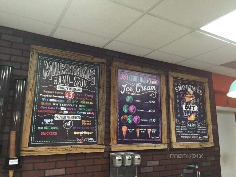 Ice & Cream Creamery - Clearwater Beach, FL menu_pic