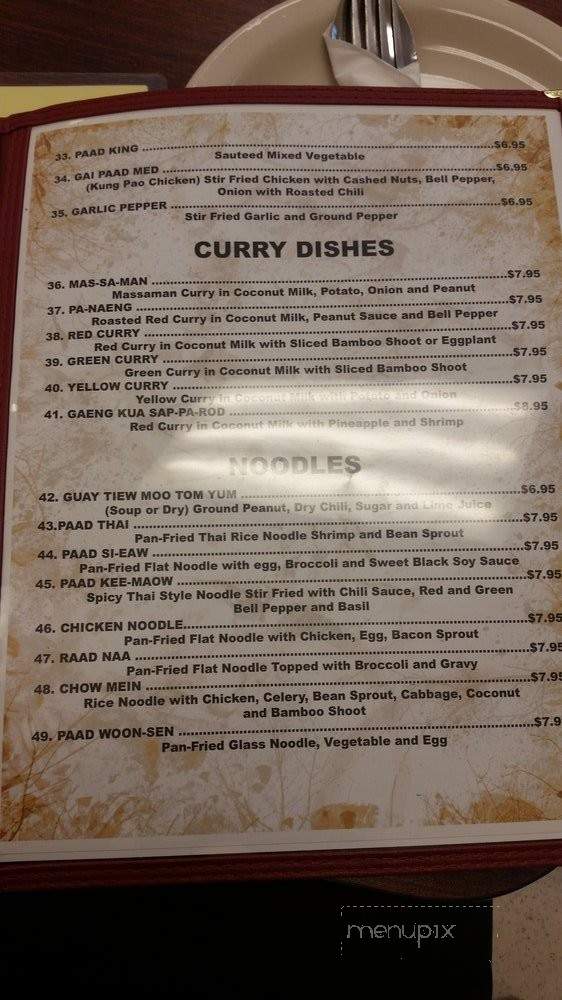 Thai Lao Restaurant - West Valley City, UT menu_pic