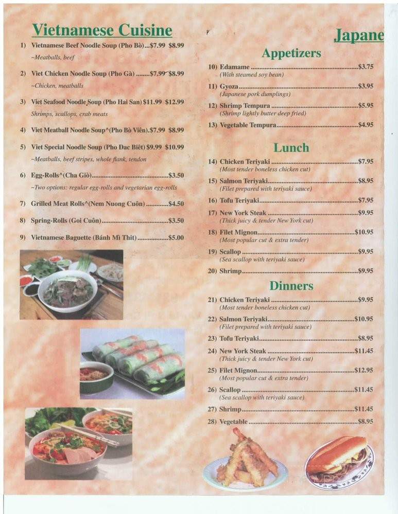 Pho King - Clarksville, TN menu_pic