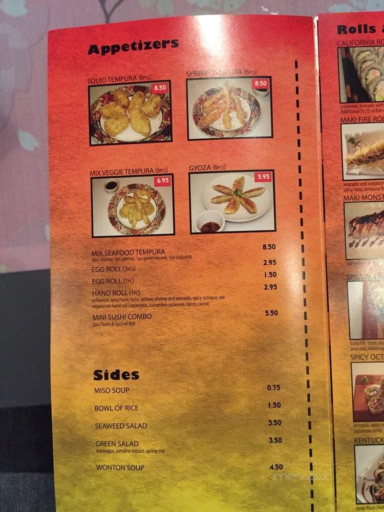 Maki Boy - Dallas, TX menu_pic