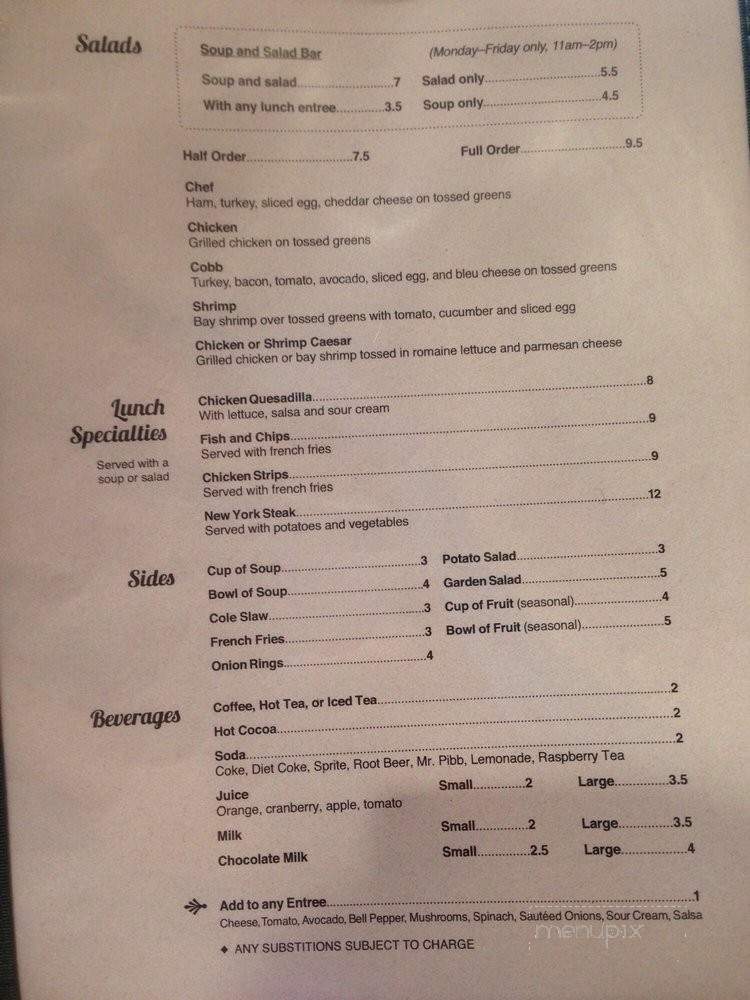 Court Street Cafe - Woodland, CA menu_pic