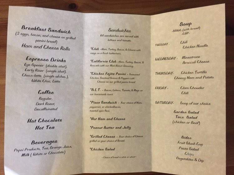 Country Morning Bakery & Cafe' - Chico, CA menu_pic