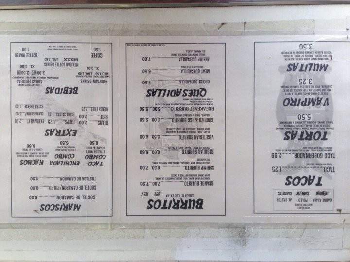 Taqueria Los Plebes - Long Beach, CA menu_pic