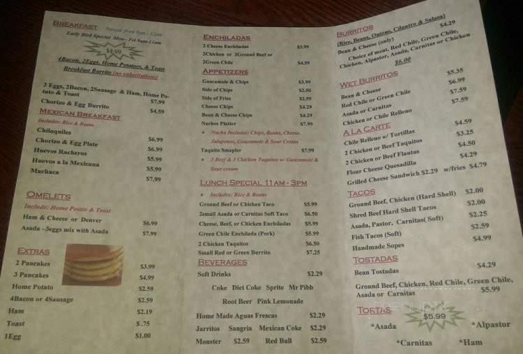 Maria's Grill - Downey, CA menu_pic