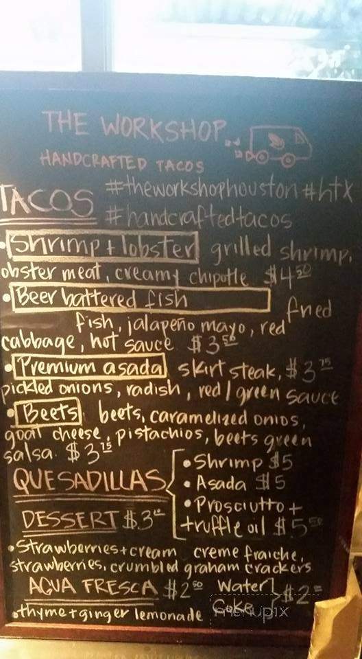 Lizard's Pub - Houston, TX menu_pic