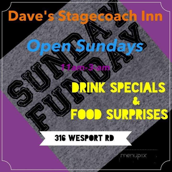 Dave's Stagecoach Inn - Kansas City, MO menu_pic