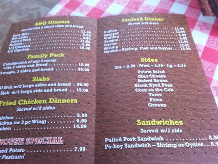 Carrie's BBQ & Soulfood - San Bernardino, CA menu_pic
