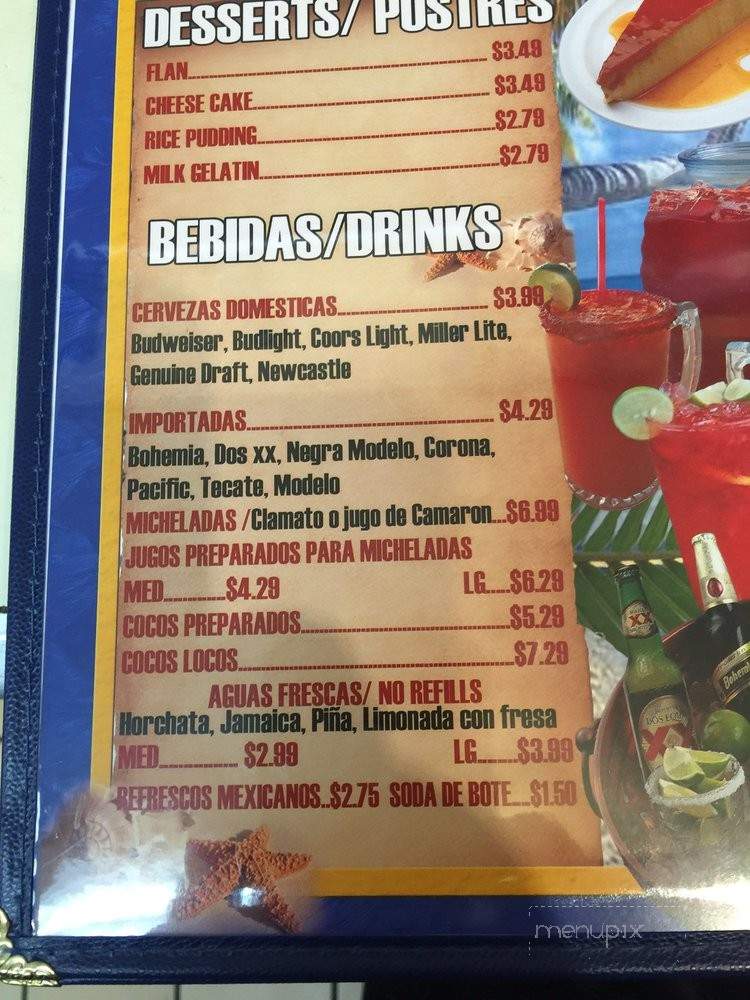 Mariscos Camacho - Upland, CA menu_pic