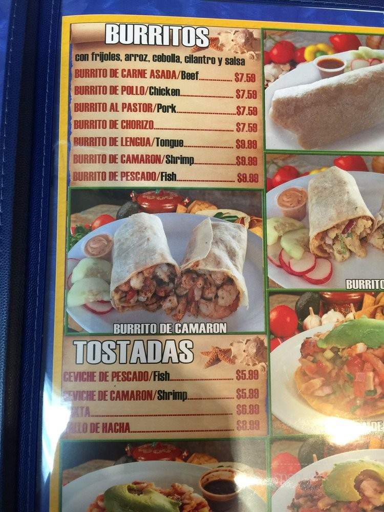 Mariscos Camacho - Upland, CA menu_pic