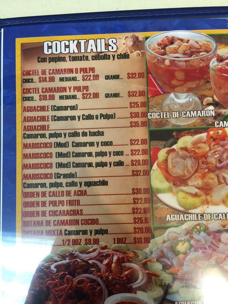 Mariscos Camacho - Upland, CA menu_pic