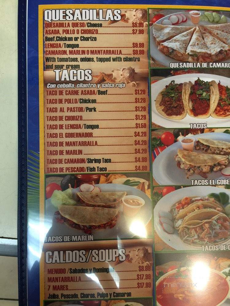 Mariscos Camacho - Upland, CA menu_pic