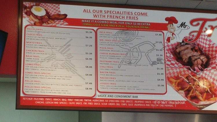 Mr. Fries - Upland, CA menu_pic