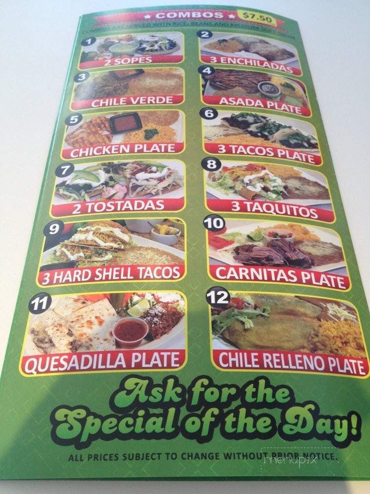 Picoso's Tacos Y Mas - Torrance, CA menu_pic