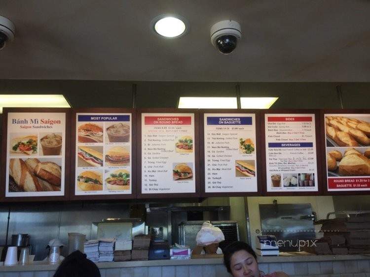 Banh Mi Saigon - Rosemead, CA menu_pic