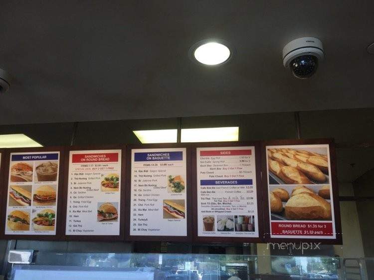 Banh Mi Saigon - Rosemead, CA menu_pic