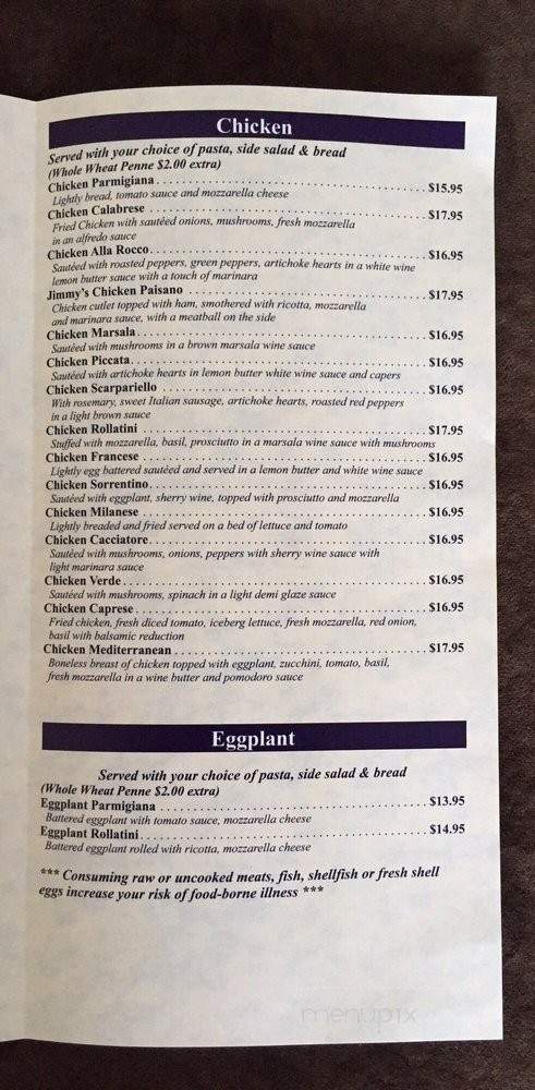 Rocco's Pizza and Pasta - Riverhead, NY menu_pic