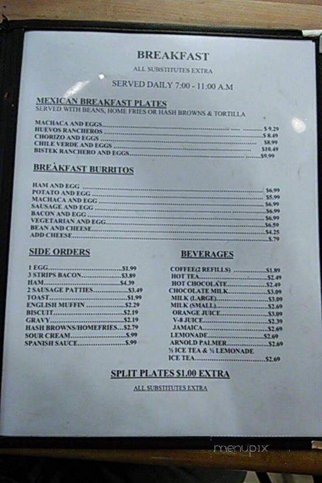 Buckshot Deli & Diner - Niland, CA menu_pic