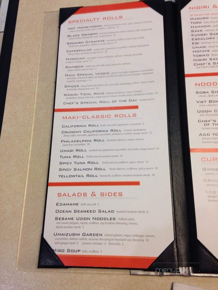 Umaizushi - Honolulu, HI menu_pic