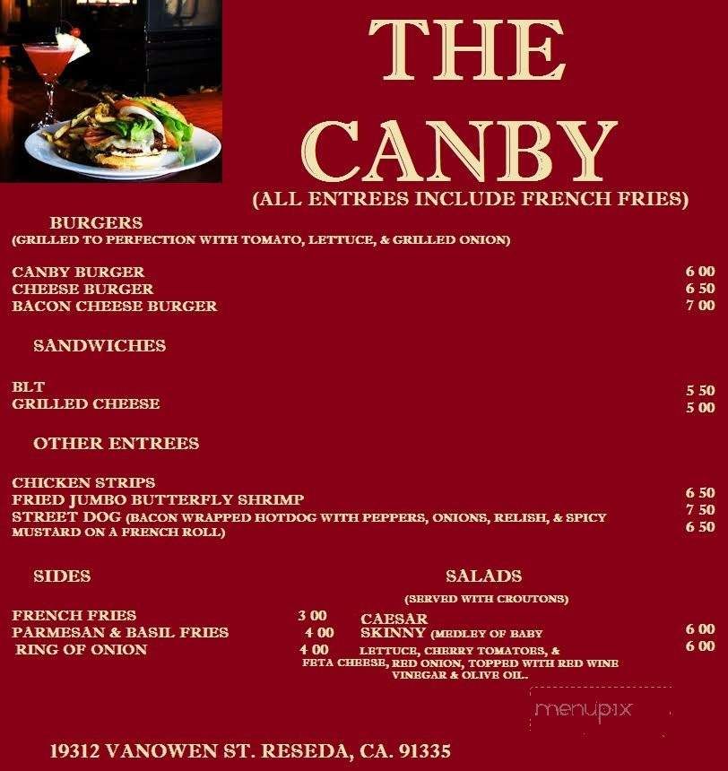 The Canby - Reseda, CA menu_pic