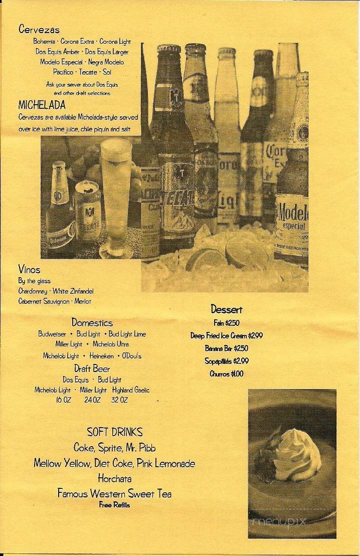 El Que Pasa - Asheville, NC menu_pic