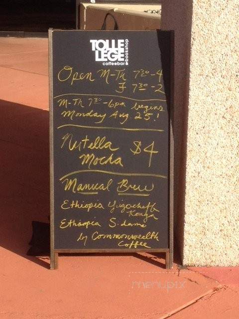 Tolle Lege Coffeebar - Greenwood Village, CO menu_pic