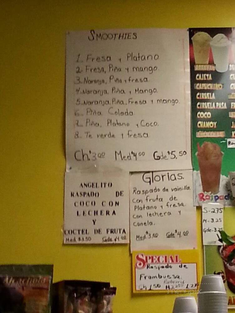Mary's Bionicos & Raspados - South Gate, CA menu_pic