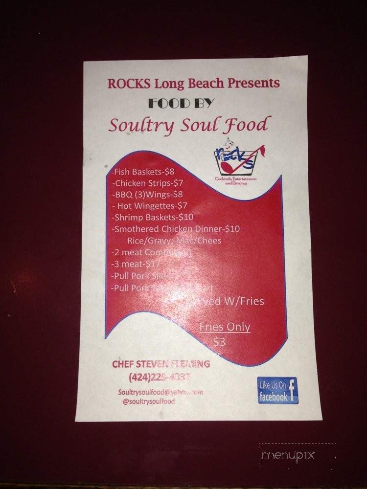 Rocks - Long Beach, CA menu_pic