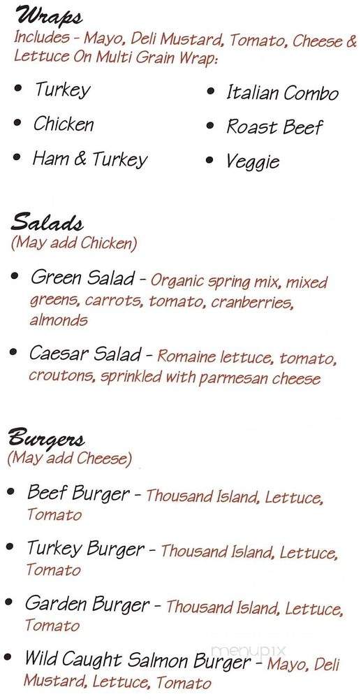 Cafe Dia - Long Beach, CA menu_pic