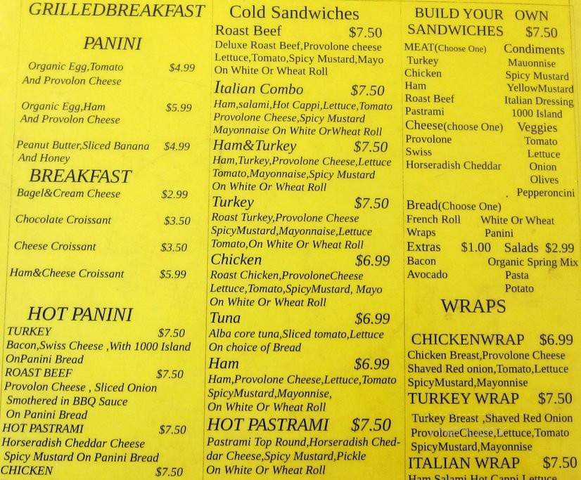 Cafe Dia - Long Beach, CA menu_pic