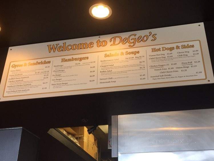 DeGeo's - St. Charles, IL menu_pic