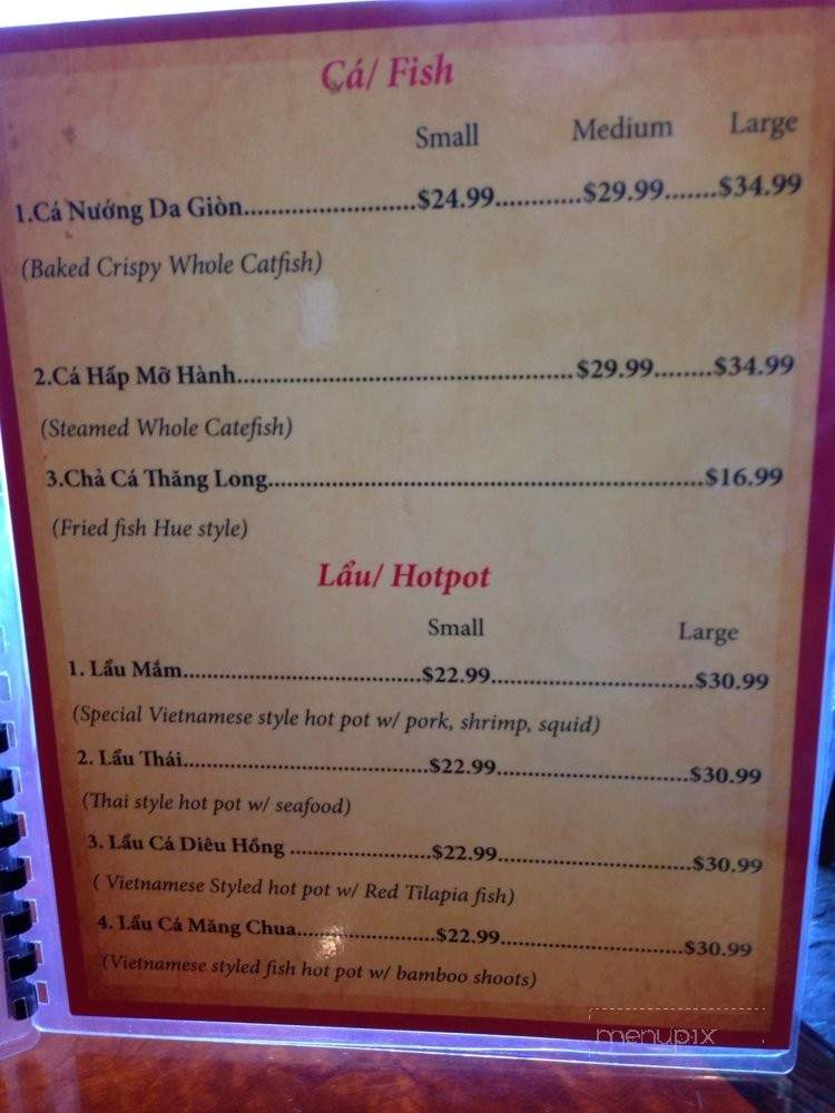 #1 Restaurant - Westminster, CA menu_pic