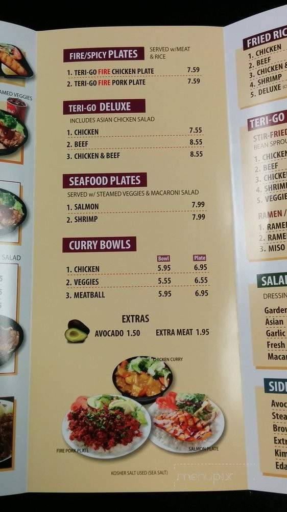 TERI-GO Teriyaki - Cypress, CA menu_pic