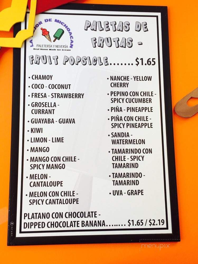 La Mejor De Michoacan 3 - Norcross, GA menu_pic
