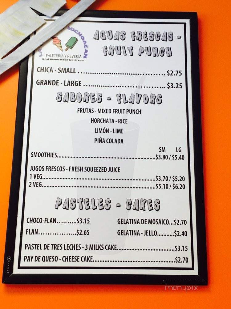 La Mejor De Michoacan 3 - Norcross, GA menu_pic