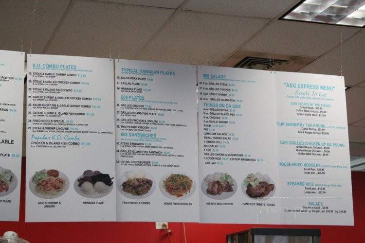 A&G Steaks & Things - Wahiawa, HI menu_pic