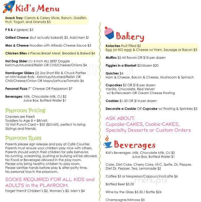 Bake and Play - Dallas, TX menu_pic