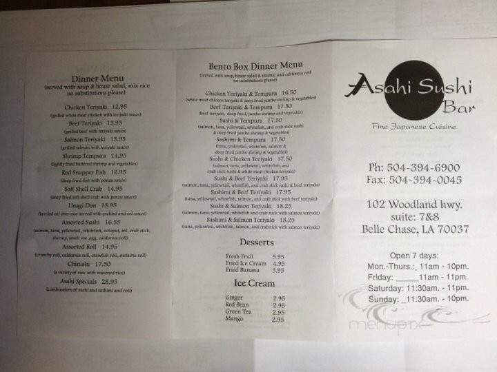 /250084945/Asahi-Sushi-Bar-Belle-Chasse-LA - Belle Chasse, LA